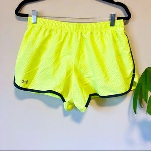 Neon Under Armour Running Shorts